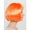 Turuncu Renk Parti Peruğu Küt Saç (5365)