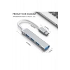 Type-C USB Çoklayıcı Hub | 1x USB 3.0 + 3x USB 2.0 | Yüksek Hızlı Dönüştürücü Adaptö