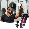 Type C Compatible iPhone Converter Wireless Lapel Microphone Android and iPhone Compatible Mini Microphone (5365)