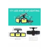 Üçlü Solar Led Projektör – Beyaz Işık – Sensörlü Dış Mekân Aydınlatma (5365)