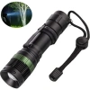 Ultra Güçlü 3 Modlu Metal Şarjlı El Feneri Cree T6 800 Metre + Şarjlı Pil (5365)