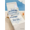 Unisex Desenli Baskılı Deniz Plaj Havlusu Balık 70X140 Cm