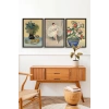 Ünlü Tablolar Üçlü Ahşap Çerçeveli Tablo 23 x 30