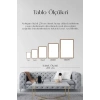 Ünlü Tablolar Üçlü Ahşap Çerçeveli Tablo 23 x 30