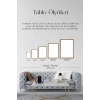 Ünlü Tablolar Üçlü Ahşap Çerçeveli Tablo 23 x 30