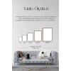 Ünlü Tablolar Üçlü Ahşap Çerçeveli Tablo 23 x 30