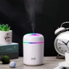 Usb Rengarenk Işıklı 300 ml Ulrasonik Hava Nemlendirici Buhar Makinesi Ve Hava Aroma Difüzörü (5365)