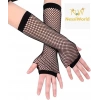 Uzun File Eldiven Siyah Renk 26 Cm Parti Aksesuarı