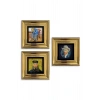 Van Gogh 3 lü Set Çerçeveli Taş Tablo 20 cm