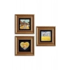 Van Gogh 3 lü Set Çerçeveli Taş Tablo 20 cm
