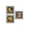 Van Gogh 3 lü Set Çerçeveli Taş Tablo 20 cm