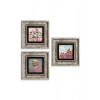 Van Gogh 3 lü Set Çerçeveli Taş Tablo 20 cm