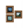 Van Gogh 3 lü Set Çerçeveli Taş Tablo 20 cm