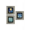 Van Gogh 3 lü Set Çerçeveli Taş Tablo 20 cm