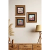 Van Gogh 3 lü Set Çerçeveli Taş Tablo 20 cm