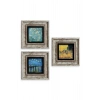 Van Gogh 3 lü Set Çerçeveli Taş Tablo 20 cm