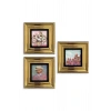 Van Gogh 3 lü Set Çerçeveli Taş Tablo 20 cm