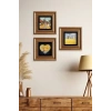 Van Gogh 3 lü Set Çerçeveli Taş Tablo 20 cm