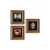 Van Gogh 3 lü Set Çerçeveli Taş Tablo 20 cm