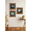 Van Gogh 3 lü Set Çerçeveli Taş Tablo 20 cm