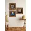 Van Gogh 3 lü Set Çerçeveli Taş Tablo 20 cm