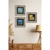 Van Gogh 3 lü Set Çerçeveli Taş Tablo 20 cm