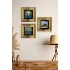 Van Gogh 3 lü Set Çerçeveli Taş Tablo 20 cm