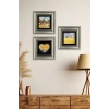 Van Gogh 3 lü Set Çerçeveli Taş Tablo 20 cm