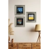 Van Gogh 3 lü Set Çerçeveli Taş Tablo 20 cm