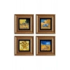 Van Gogh 4 lü Set Çerçeveli Taş Tablo 20 cm