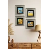Van Gogh 4 lü Set Çerçeveli Taş Tablo 20 cm