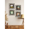 Van Gogh 4 lü Set Çerçeveli Taş Tablo 20 cm