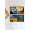 Van Gogh 4lü Taş Bardak Altlığı