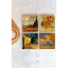 Van Gogh 4lü Taş Bardak Altlığı