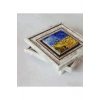 Vincent Van Gogh 3lü Çerçeveli Taş Tablo , Çerçeveli Taş Duvar Dekoru 20 cm