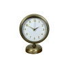 Vintage Luxury 25 x 20 Cm Aged Metal Desk Clock