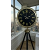 Vintage Roma Rakamlı Modern Tripod Ayaklı Saat