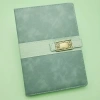 Vintage Tasarımlı Çizgili Deri Defter 1 Adet