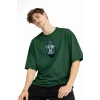 Wolf - Oversize Erkek Tişört HAKI