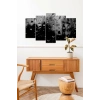 Yağmur Damlaları 5 Parçalı Mdf Tablo 60 x 100