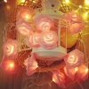 Artificial Rose Designed Decorative Led Light Rose Detailed Led Light Battery Powered (20 Roses) (5365)