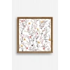 Yaprak Ahşap Çerçeveli Tablo 23 x 23