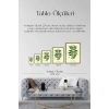 Yapraklar Ahşap Çerçeveli Tablo 23 x 30