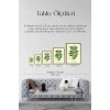 Yapraklar Ahşap Çerçeveli Tablo 30 x 42
