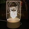 Yaratıcı Tasarım Led Kalemli Silgili 3 D Lambası