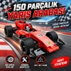Yarış Aracı Kırmızı 150 Parça Set Oyun
