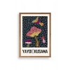 Yayoi Kusama Ahşap Çerçeveli Tablo 30 x 42