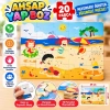 Yaz Temalı Ahşap Yer Puzzle 1 Adet