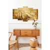 Yelkenli Manzara 5 Parçalı Mdf Tablo 60 x 100