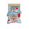 Новорожденный мальчик комплект постельного белья из 100% хлопка Bear Baloon